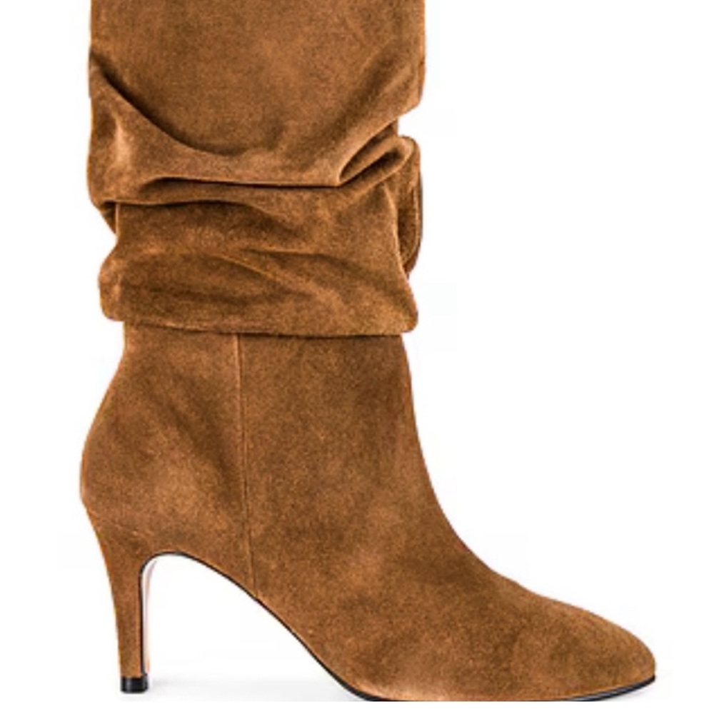 Toral Brown Suede Heel Boots